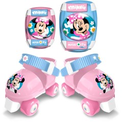 Set patins a roulettes et protections - MINNIE - MN432035 - Avec coudi