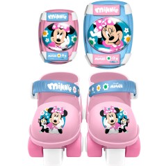 Set patins a roulettes et protections - MINNIE - MN432035 - Avec coudi
