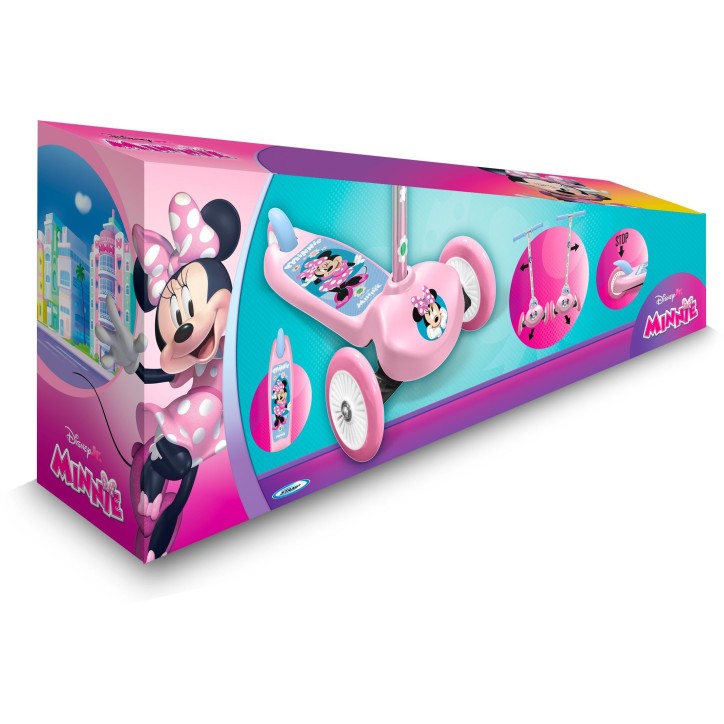 Trottinette steering enfant - MINNIE - MN432045 - 3 roues - Rose Trottinette steering enfant - MINNIE - MN432045 - 3 roues - Rose