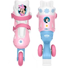 Patins en ligne 2-en-1 - MINNIE - Fille - Rose - Taille 27-30