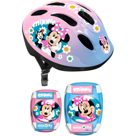 Set casque et coudieres / genouilleres - MINNIE - MN432507 - 50 / 56 c