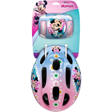 Set casque et coudieres / genouilleres - MINNIE - MN432507 - 50 / 56 cm