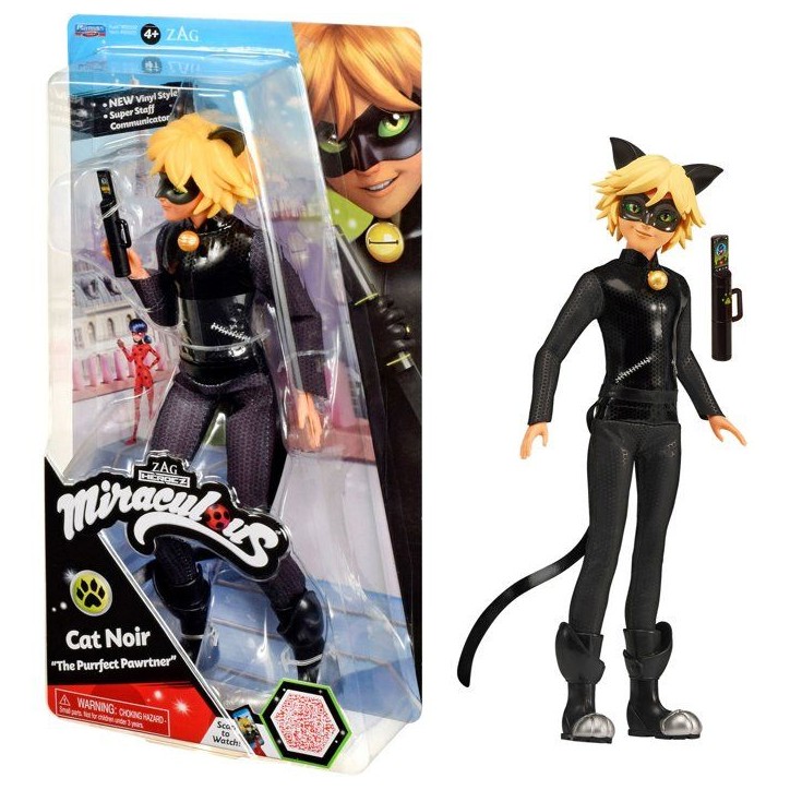 Figurine - BANDAI - Miraculous - Chat Noir - 26 cm Figurine - BANDAI - Miraculous - Chat Noir - 26 cm