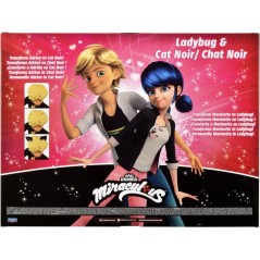 Pack 2 figurines - BANDAI - Miraculous - Marinette et Adrien avec 2 te