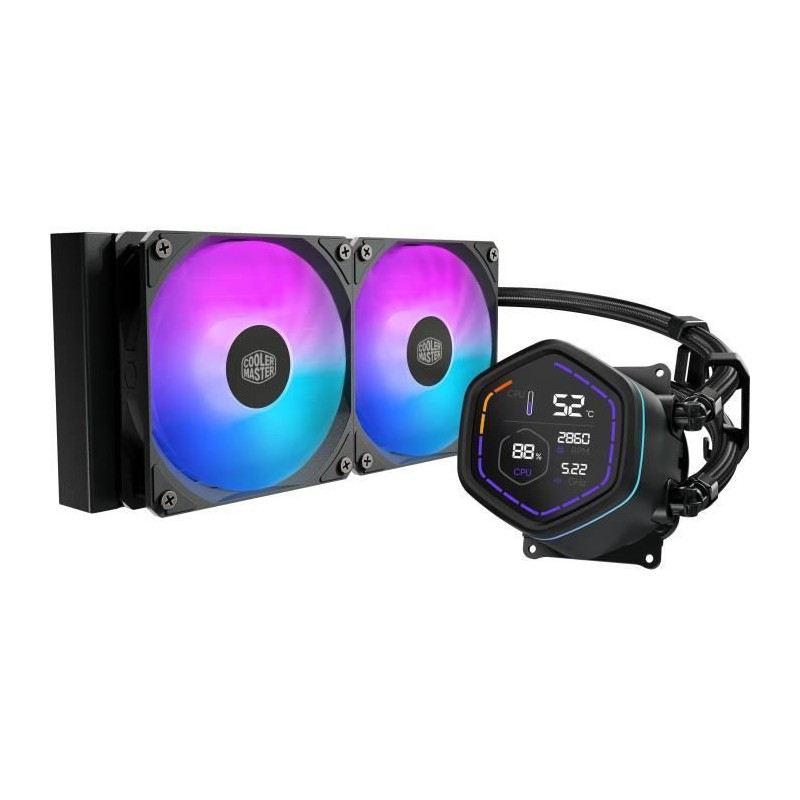 COOLER MASTER - MasterLiquid Core Nex Digital 240 Black ARGB - MLX-D24