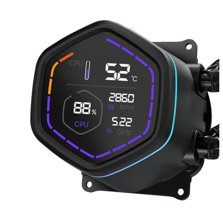 COOLER MASTER - MasterLiquid Core Nex Digital 240 Black ARGB - MLX-D24M-A18PA-RD - Watercooling - Ventilateur Ø 120 mm COOLER MASTER - MasterLiquid Core Nex Digital 240 Black ARGB - MLX-D24M-A18PA-RD - Watercooling - Ventilateur Ø 120 mm
