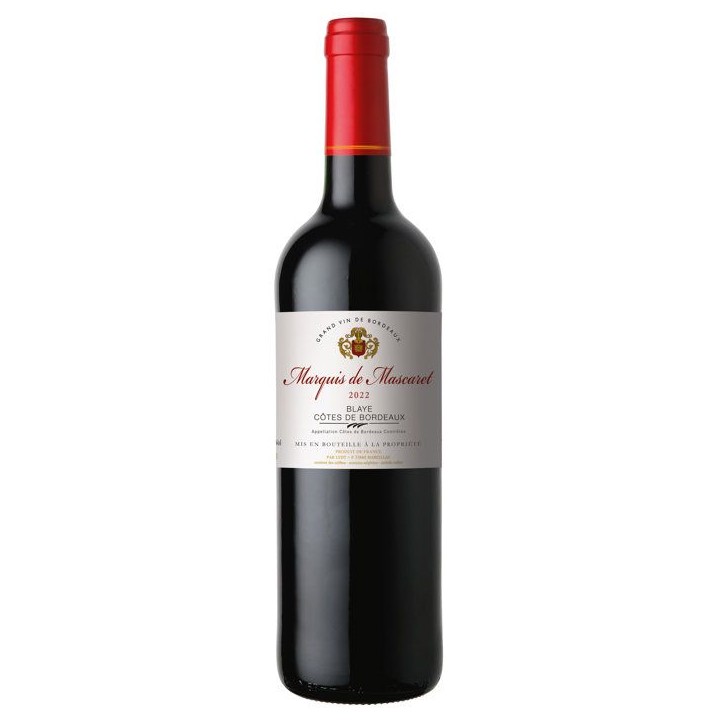 Marquis de Mascaret 2022 Blaye Côtes de Bordeaux - Vin rouge de Bordeaux