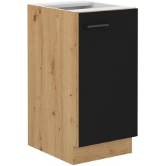 MODENA - Meuble bas - 1 porte battante - 40 x 52 x 82 cm - Chene artis