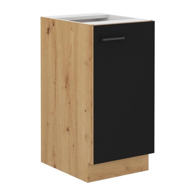 MODENA - Meuble bas - 1 porte battante - 40 x 52 x 82 cm - Chene artis