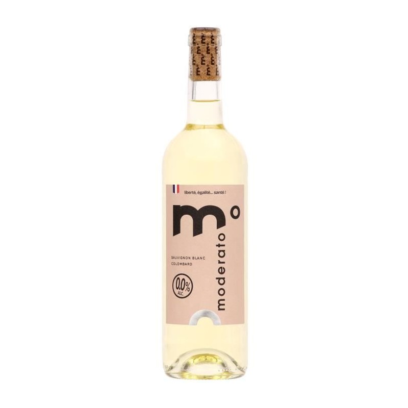Moderato blanc sans alcool 0,0% - Colombard, Sauvignon Blanc - 75cl