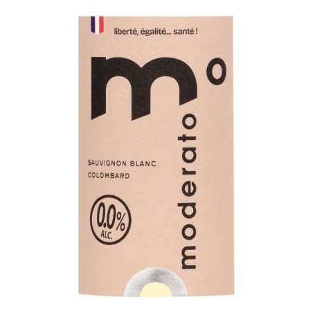Moderato blanc sans alcool 0,0% - Colombard, Sauvignon Blanc - 75cl
