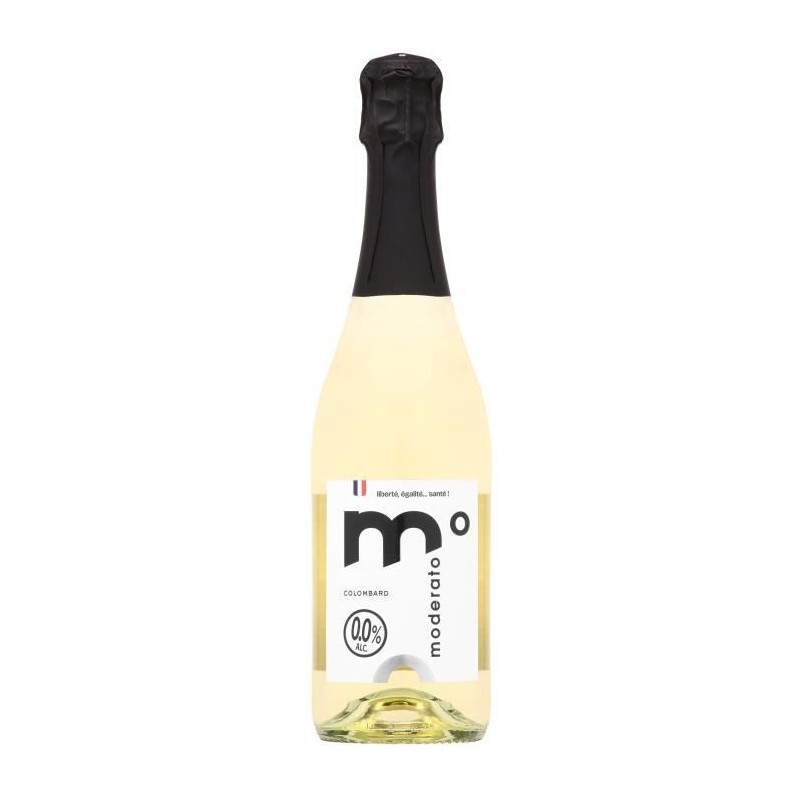 Moderato pétillant sans alcool 0,0% - Colombard - 75cl