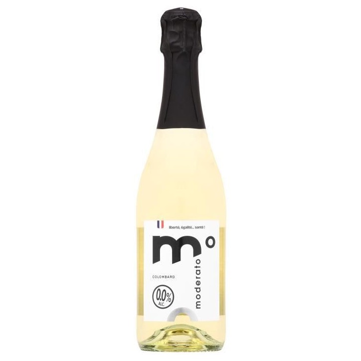 Moderato pétillant sans alcool 0,0% - Colombard - 75cl