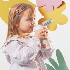 Gourde isotherme a bec verseur - MONBENTO - Enfants - Bouchon ouvertur