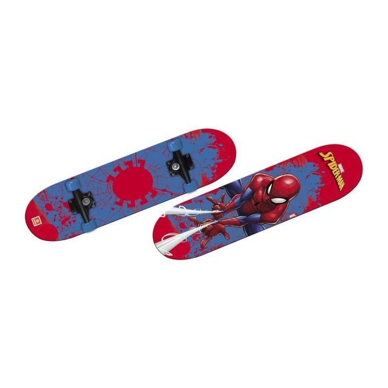 Skateboard - MONDO - Spider-Man - 80 X 20 cm - Rouge / Bleu