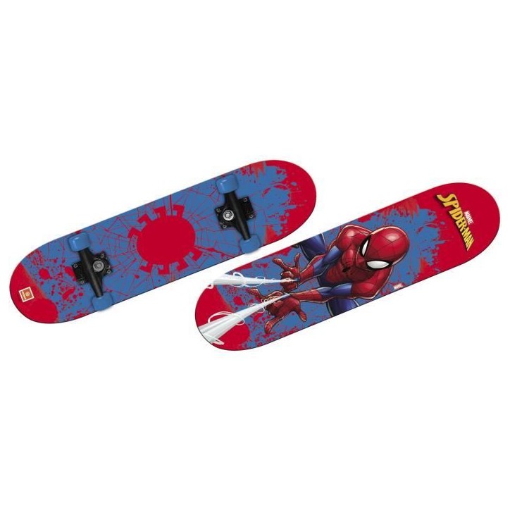Skateboard - MONDO - Spider-Man - 80 X 20 cm - Rouge / Bleu Skateboard - MONDO - Spider-Man - 80 X 20 cm - Rouge / Bleu