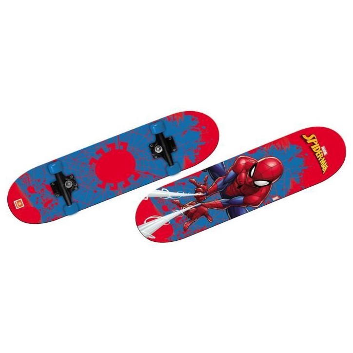 Skateboard - MONDO - Spider-Man - 80 X 20 cm - Rouge / Bleu Skateboard - MONDO - Spider-Man - 80 X 20 cm - Rouge / Bleu