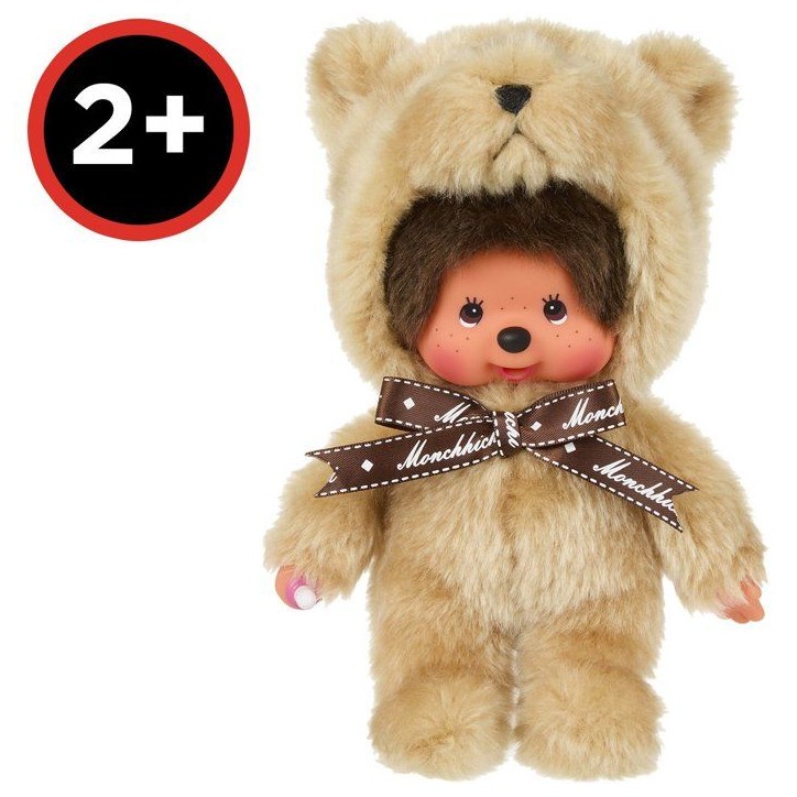 Peluche Monchhichi - Bandai - Nounours 20cm - Peluche singe iconique des années 80 - 2 ans et + Peluche Monchhichi - Bandai - Nounours 20cm - Peluche singe iconique des années 80 - 2 ans et +