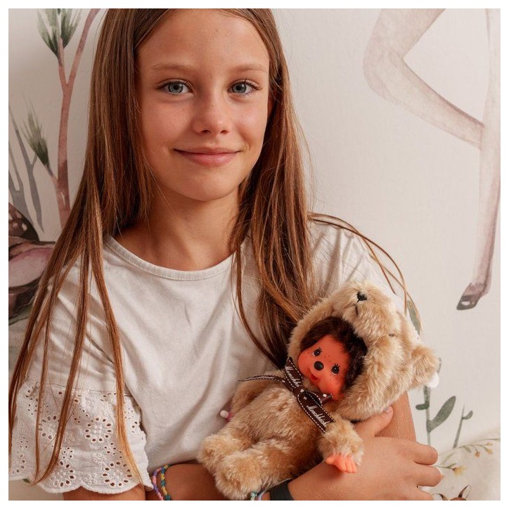 Peluche Monchhichi - Bandai - Nounours 20cm - Peluche singe iconique des années 80 - 2 ans et + Peluche Monchhichi - Bandai - Nounours 20cm - Peluche singe iconique des années 80 - 2 ans et +