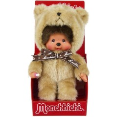 Peluche Monchhichi - Bandai - Nounours 20cm - Peluche singe iconique d