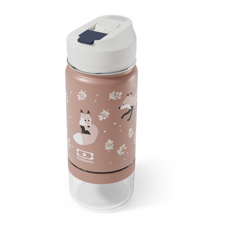 Gourde snack 2 en 1 - MONBENTO - Twisty Fox - isotherme enfant - avec