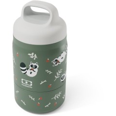 Lunchbox isotherme - MONBENTO - Handy Racoon - enfant - 2 compartiment