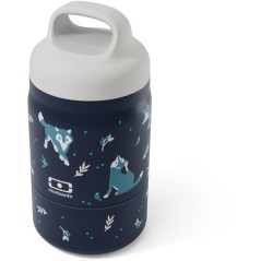 Lunchbox isotherme - MONBENTO - Handy Wolf - enfant - 2 compartiments