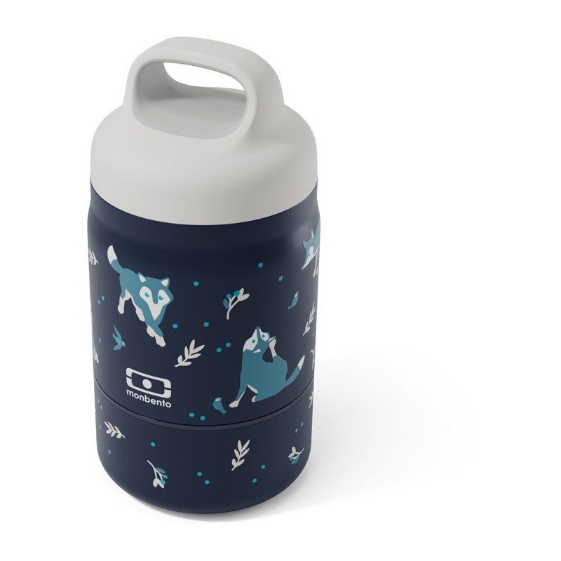 Lunchbox isotherme - MONBENTO - Handy Wolf - enfant - 2 compartiments
