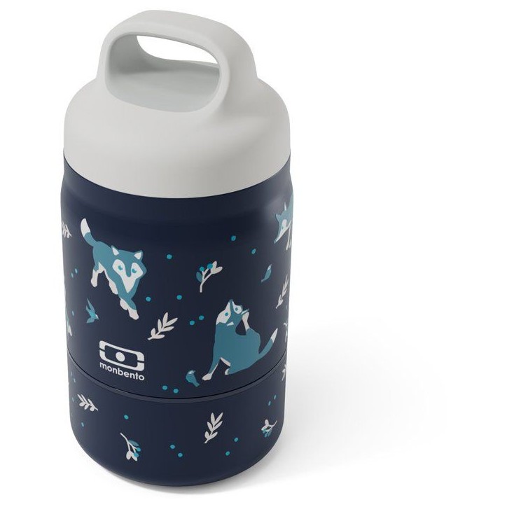 Lunchbox isotherme - MONBENTO - Handy Wolf - enfant - 2 compartiments 350 ml + 150 ml Lunchbox isotherme - MONBENTO - Handy Wolf - enfant - 2 compartiments 350 ml + 150 ml