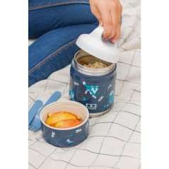Lunchbox isotherme - MONBENTO - Handy Wolf - enfant - 2 compartiments