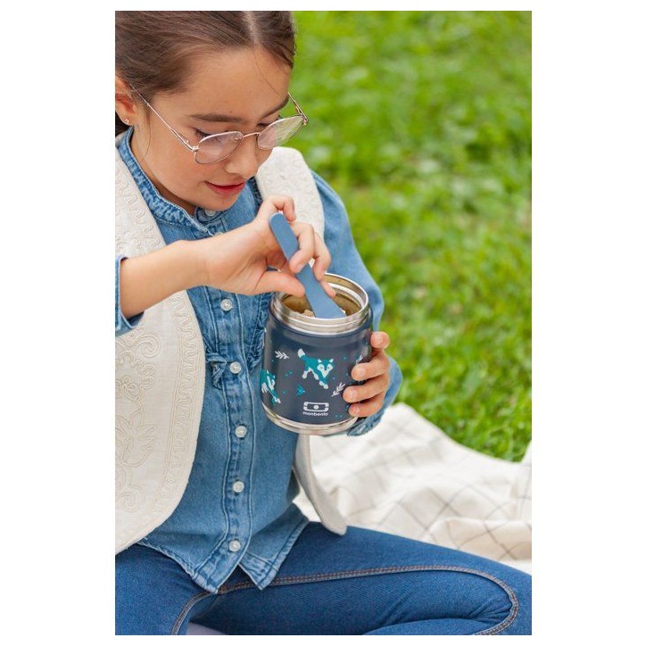 Lunchbox isotherme - MONBENTO - Handy Wolf - enfant - 2 compartiments 350 ml + 150 ml Lunchbox isotherme - MONBENTO - Handy Wolf - enfant - 2 compartiments 350 ml + 150 ml