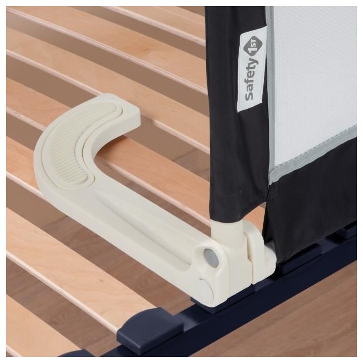SAFETY 1ST Portable Bed Rail, Barriere de lit enfant pliable, 18 mois-5 ans, Tissu en maille, Facile a installer et transporter,
