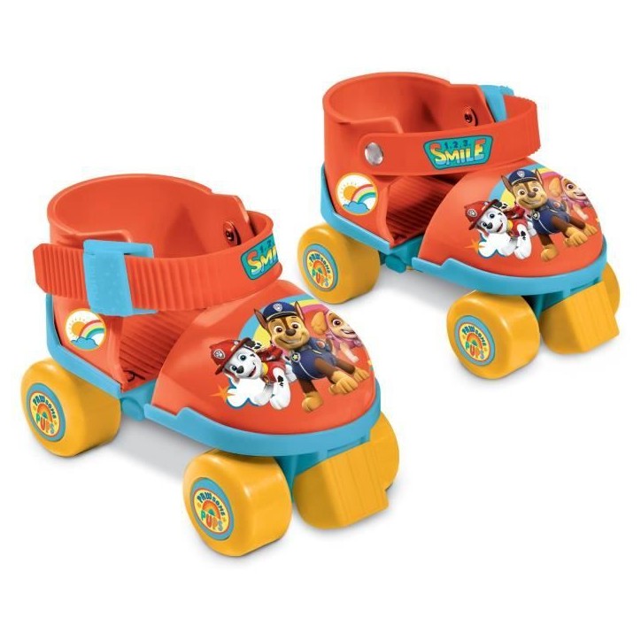 Patins a roulettes + protections - MONDO - Pat'Patrouille - Protections ajustables - Poids max : 20 kg Patins a roulettes + protections - MONDO - Pat'Patrouille - Protections ajustables - Poids max : 20 kg