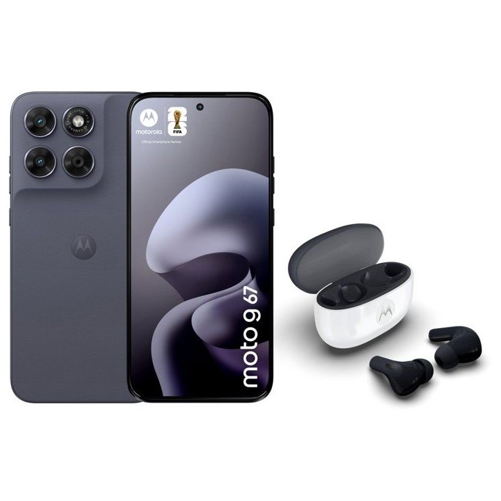 MOTOROLA Pack G67 5G 256Go Gris + Buds