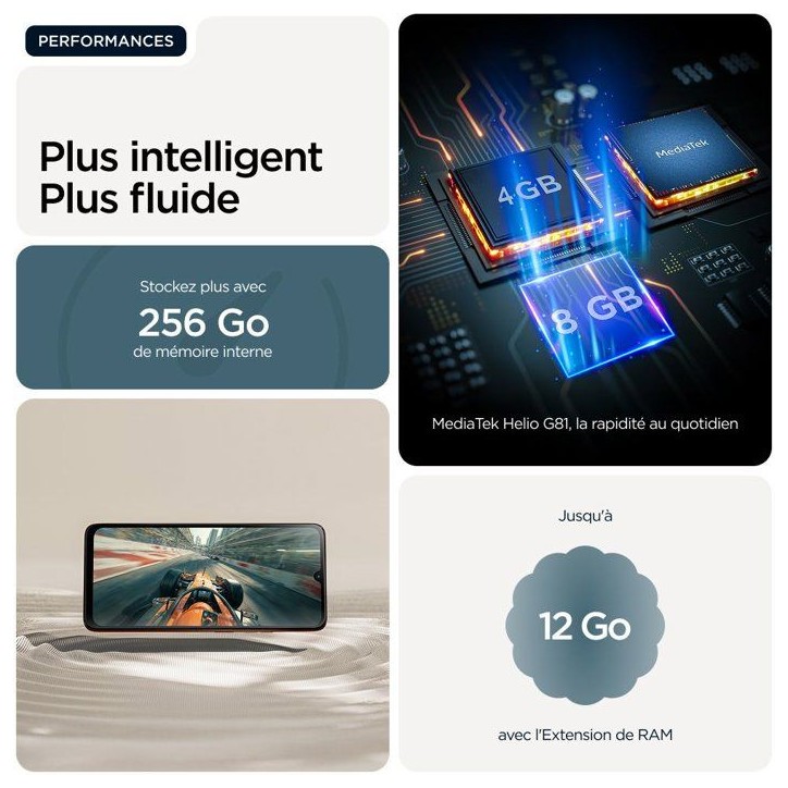 MOTOROLA Pack Moto G06 power 256 Go Bleu + buds
