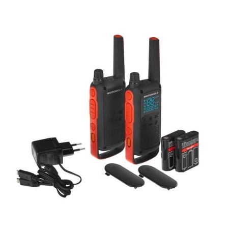 Talkie Walkie - Motorola - TLKR T82 - 10 km de portée - Coque renforcée - 16 canaux