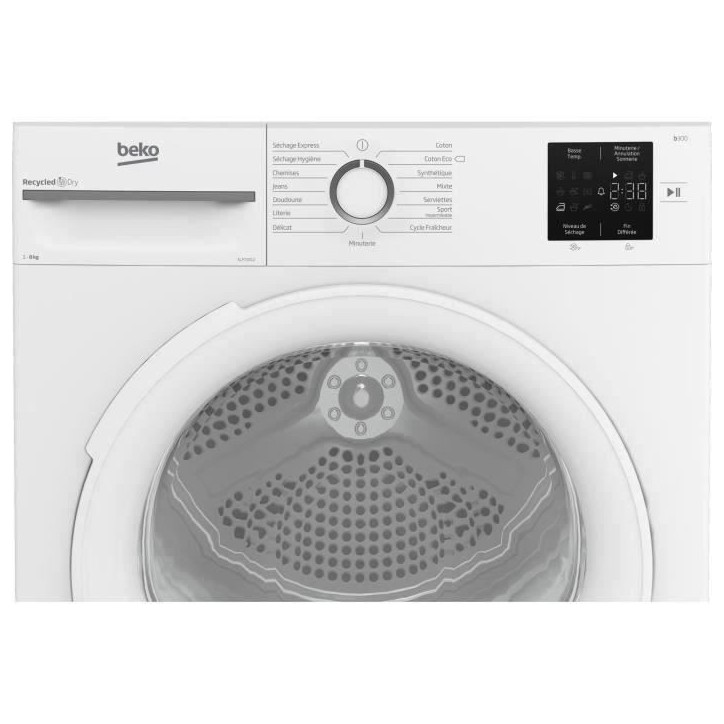 Seche-linge pompe a chaleur BEKO b300 Eco sense SLFT1812 - 8 kg - L60cm - Blanc Seche-linge pompe a chaleur BEKO b300 Eco sense SLFT1812 - 8 kg - L60cm - Blanc