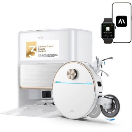 Robot aspirateur laveur - MOVA V70 ULTRA COMPLETE - 40 000 Pa - 140 mi