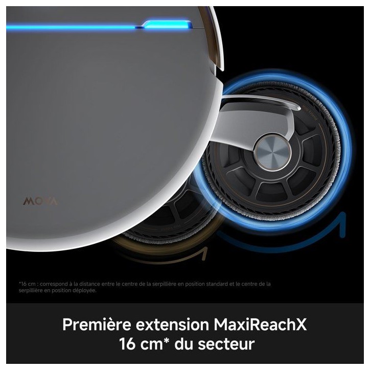 Robot aspirateur laveur - MOVA V70 ULTRA COMPLETE - 40 000 Pa - 140 min - 300 ml - Blanc Robot aspirateur laveur - MOVA V70 ULTRA COMPLETE - 40 000 Pa - 140 min - 300 ml - Blanc