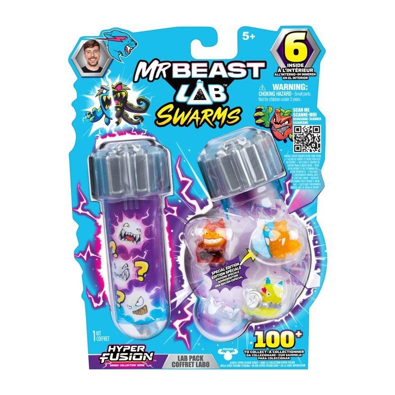 Figurine - SWARMS FUSION - MRBEAST LAB - 6 mini figurines de 2,5 cm -