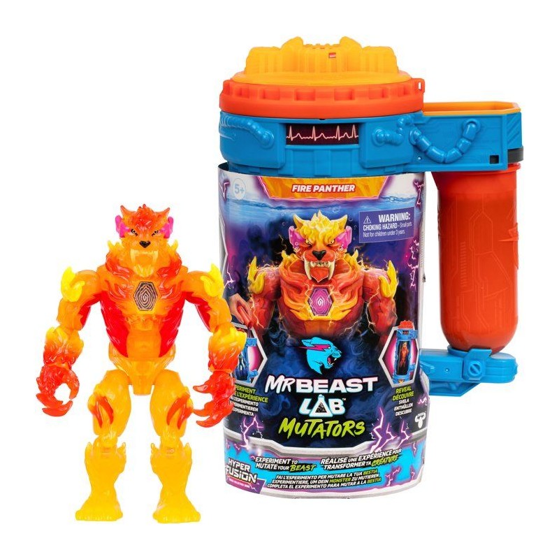 Figurine Mutator Atomic Earth Panthere - MRBEAST LAB - FLAME - 13 cm -