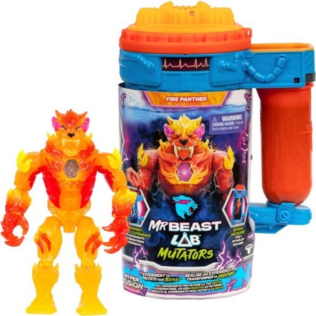 Figurine Mutator Atomic Earth Panthere - MRBEAST LAB - FLAME - 13 cm -