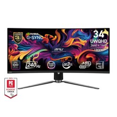 Ecran PC Gamer - MSI - 34 - UWQHD - 240Hz - Dalle QD-OLED - 0,03ms - A