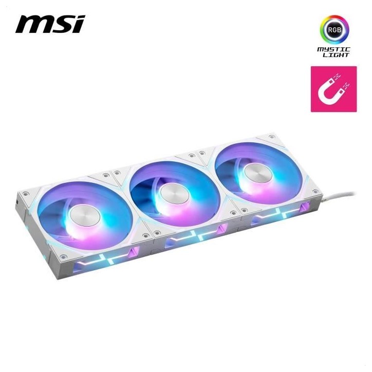 Refroidissement PC - MSI - 306-7G24F04-809 - MPG EZ120 ARGB WHITE-3W Refroidissement PC - MSI - 306-7G24F04-809 - MPG EZ120 ARGB WHITE-3W