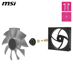 Refroidissement PC - MSI - 306-7G24F04-809 - MPG EZ120 ARGB WHITE-3W