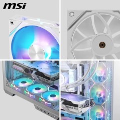 Refroidissement PC - MSI - 306-7G24F04-809 - MPG EZ120 ARGB WHITE-3W