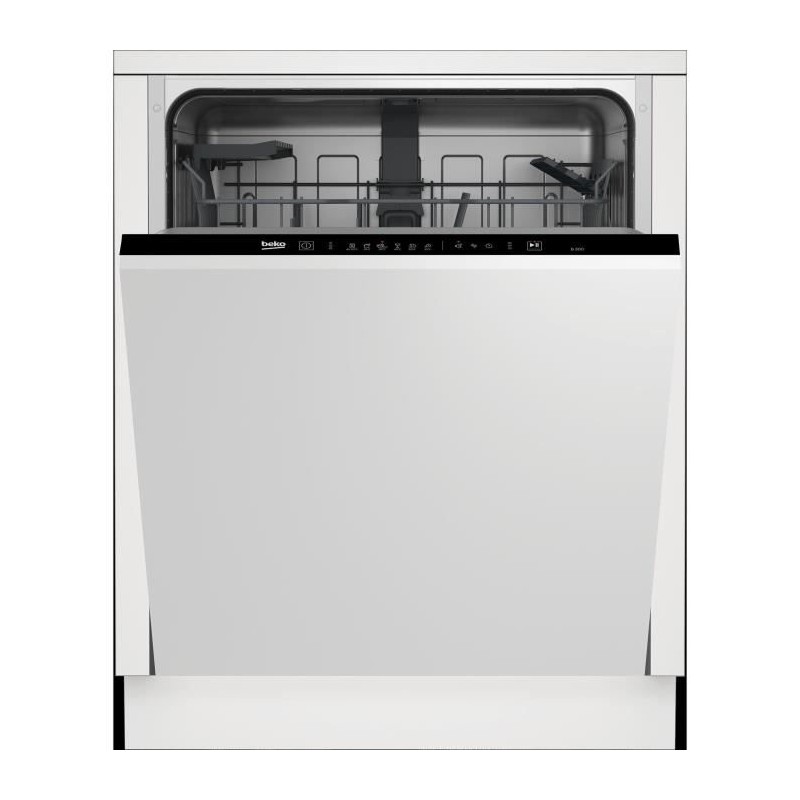 Lave-vaisselle tout encastrable BEKO BDIN16T430 - 14 couverts - Induct