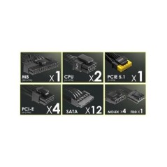 Bloc d'alimentation PC - MSI - MAG A1000GL - PCIe CEM 5.1 - 1000 W - V