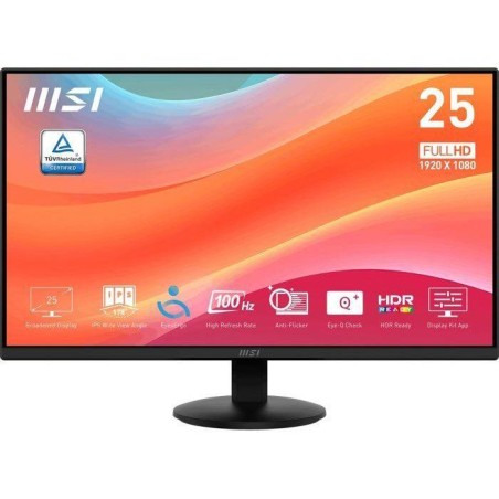 Ecran PC - MSI - 24.5'' - FHD - 100Hz - Dalle IPS - 1ms - Adaptive Syn