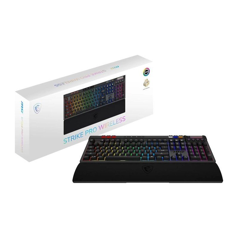 Clavier gamer sans fil - Switches Kailh Midnight Pro Silent - MSI STRI